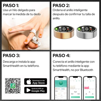 Anillo Inteligente - Optimiza tu Bienestar con Precisión 🩸