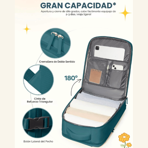 Bolso Viral Viajero - Ahorra en tu boleto aéreo y viaja mas ligero - 4 Colores