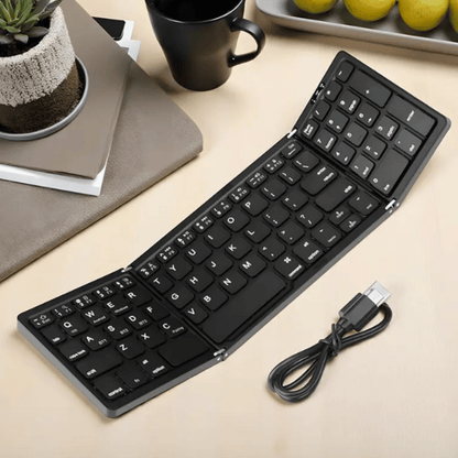Teclado Inalámbrico Plegable: ALFA NUMÉRICO ¡Convierte cualquier espacio en tu oficina!