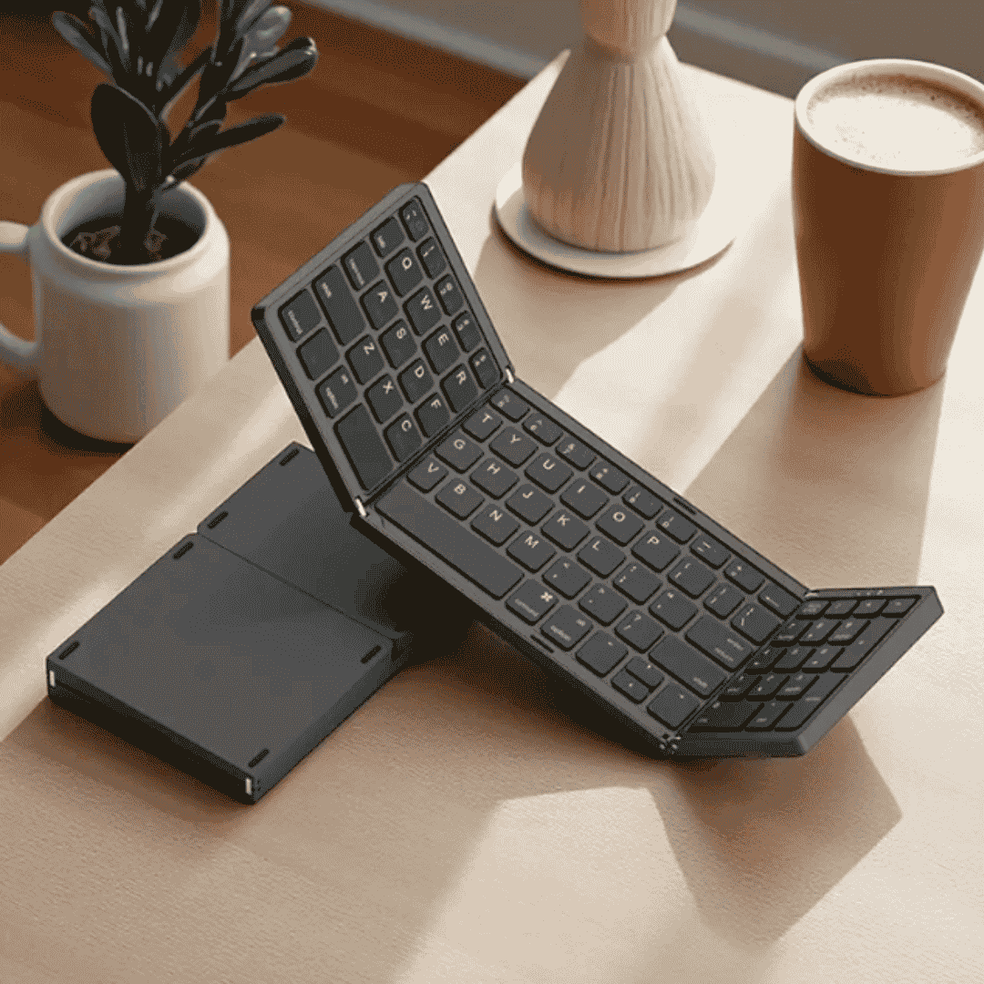 Teclado Inalámbrico Plegable: ALFA NUMÉRICO ¡Convierte cualquier espacio en tu oficina!