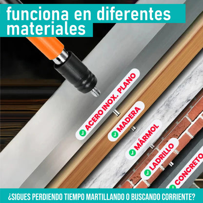Pistola de impacto - Gratis 20 Clavos de impacto