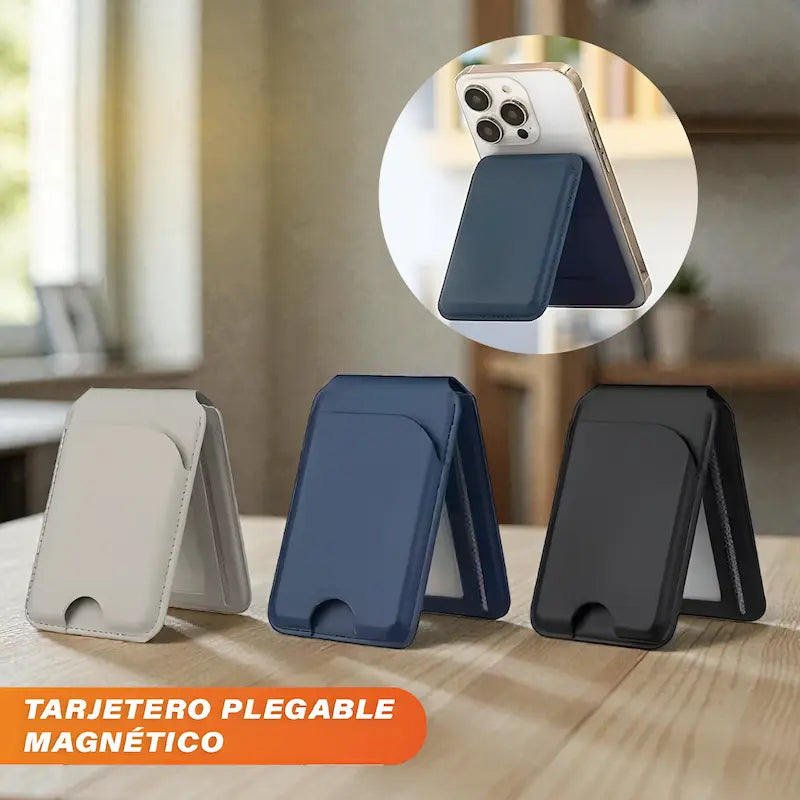 MAGSAFE Tarjetero magnético plegable: protección y organización en un solo accesorio💳