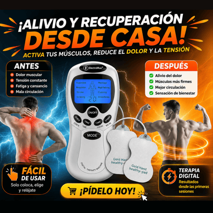 ElectroMus | Electro estimulador, terapia y recuperación muscular Digital