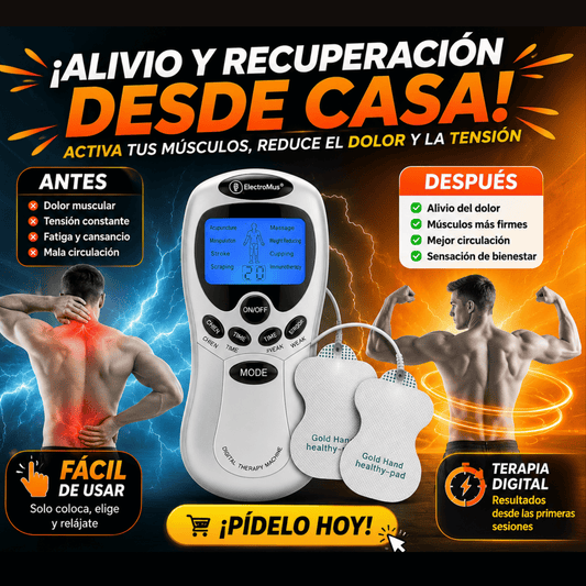 ElectroMus | Electro estimulador, terapia y recuperación muscular Digital