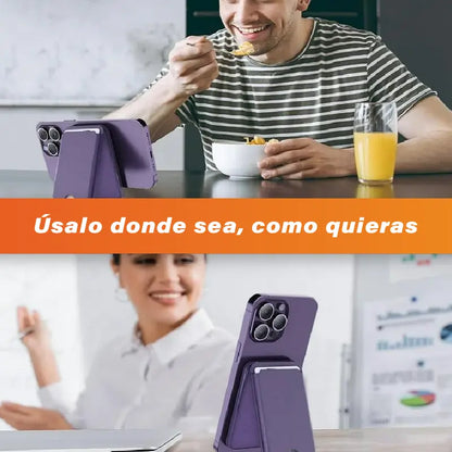 MAGSAFE Tarjetero magnético plegable: protección y organización en un solo accesorio💳