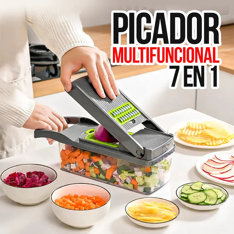 PICADOR MULTIFUNCIONAL 7 EN 1 🔪🧅
