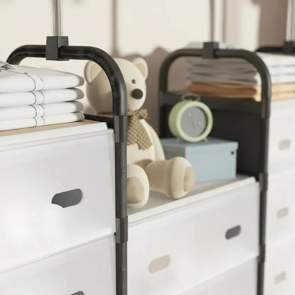 Perchero Organizador con 8 Cajones Cod.LM127-5 – Ropa, Zapatos y Accesorios en un Solo Lugar