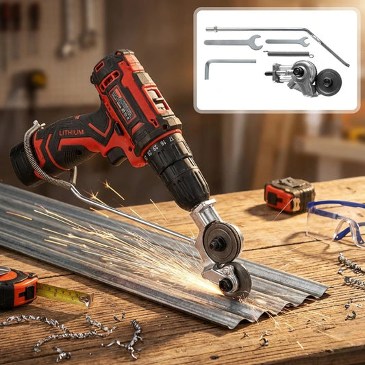 Cortador de laminas adaptador para taladro